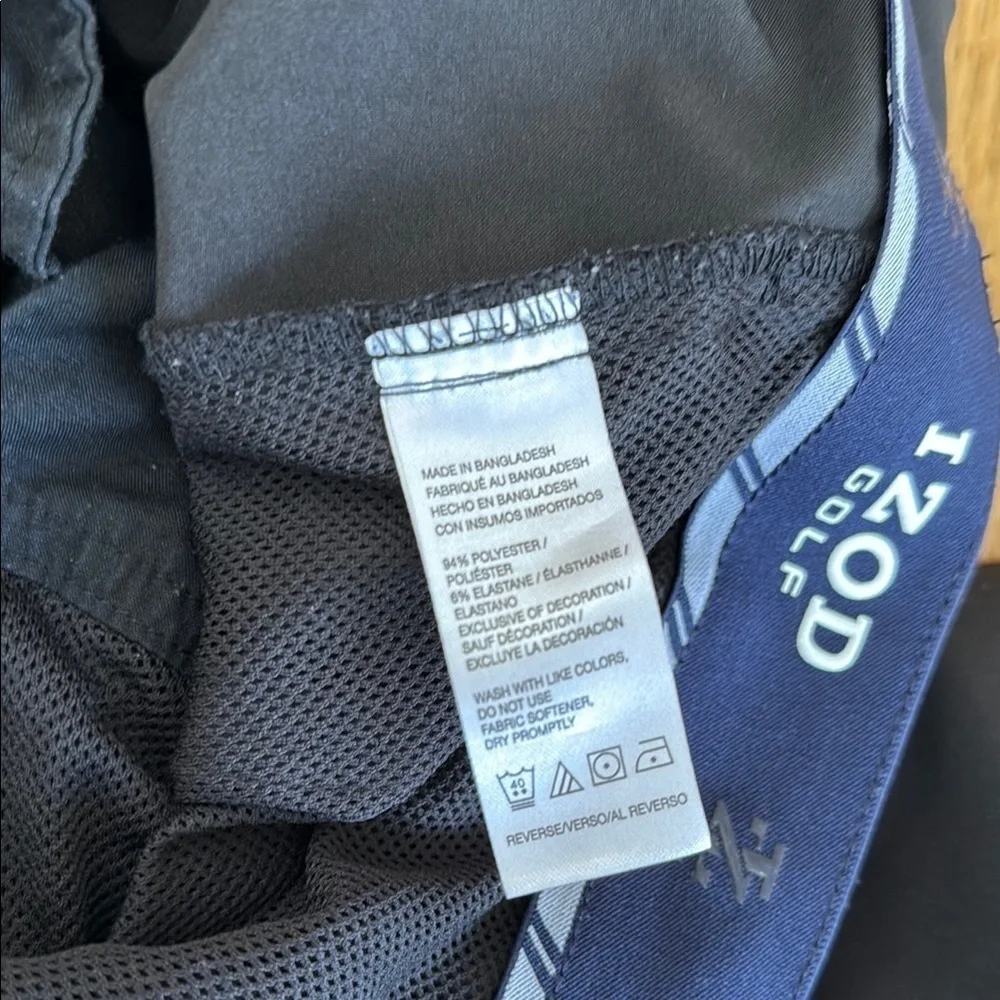 IZOD Men 38 Golf Shorts Black Zipper Cargo Pockets 10